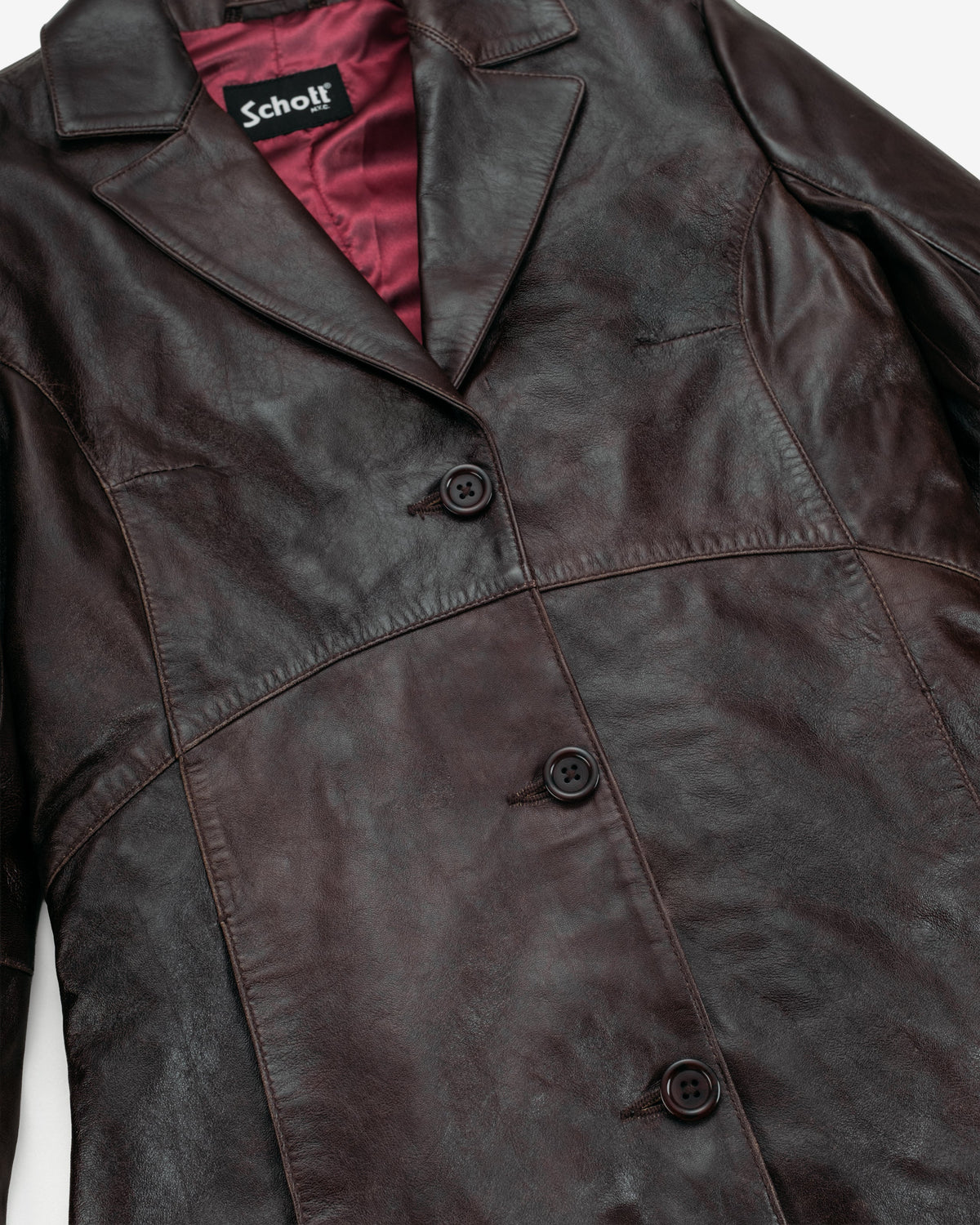 2545W Schott N.Y.C. Lambskin Trench Coat