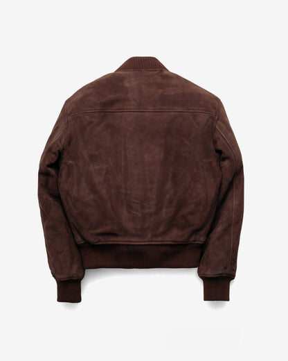 3528W Schott N.Y.C. 'Monroe' Suede Bomber Jacket