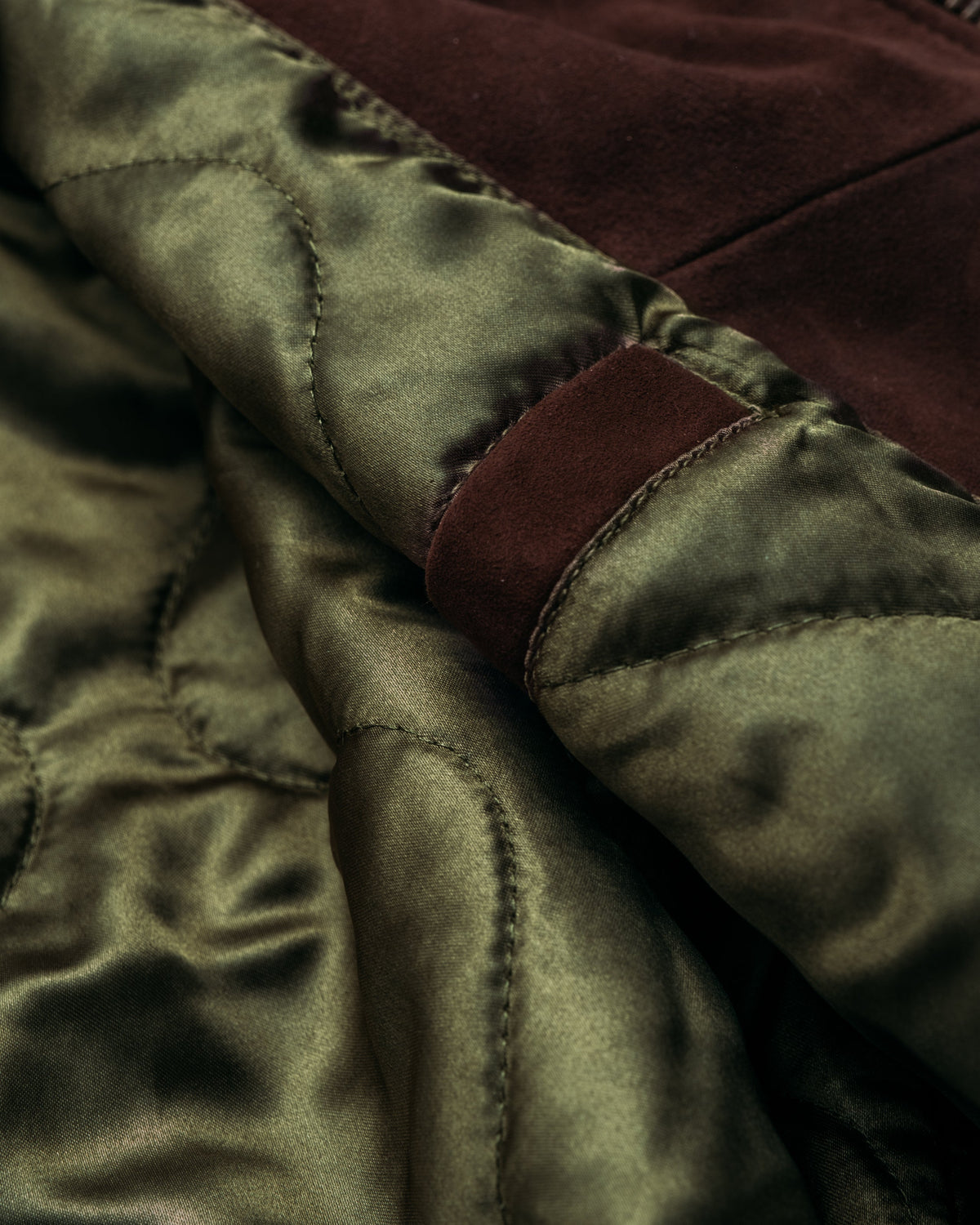 3528W Schott N.Y.C. 'Monroe' Suede Bomber Jacket