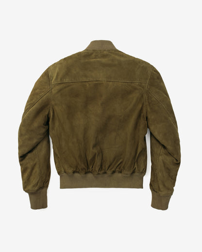 3528W Schott N.Y.C. 'Monroe' Suede Bomber Jacket