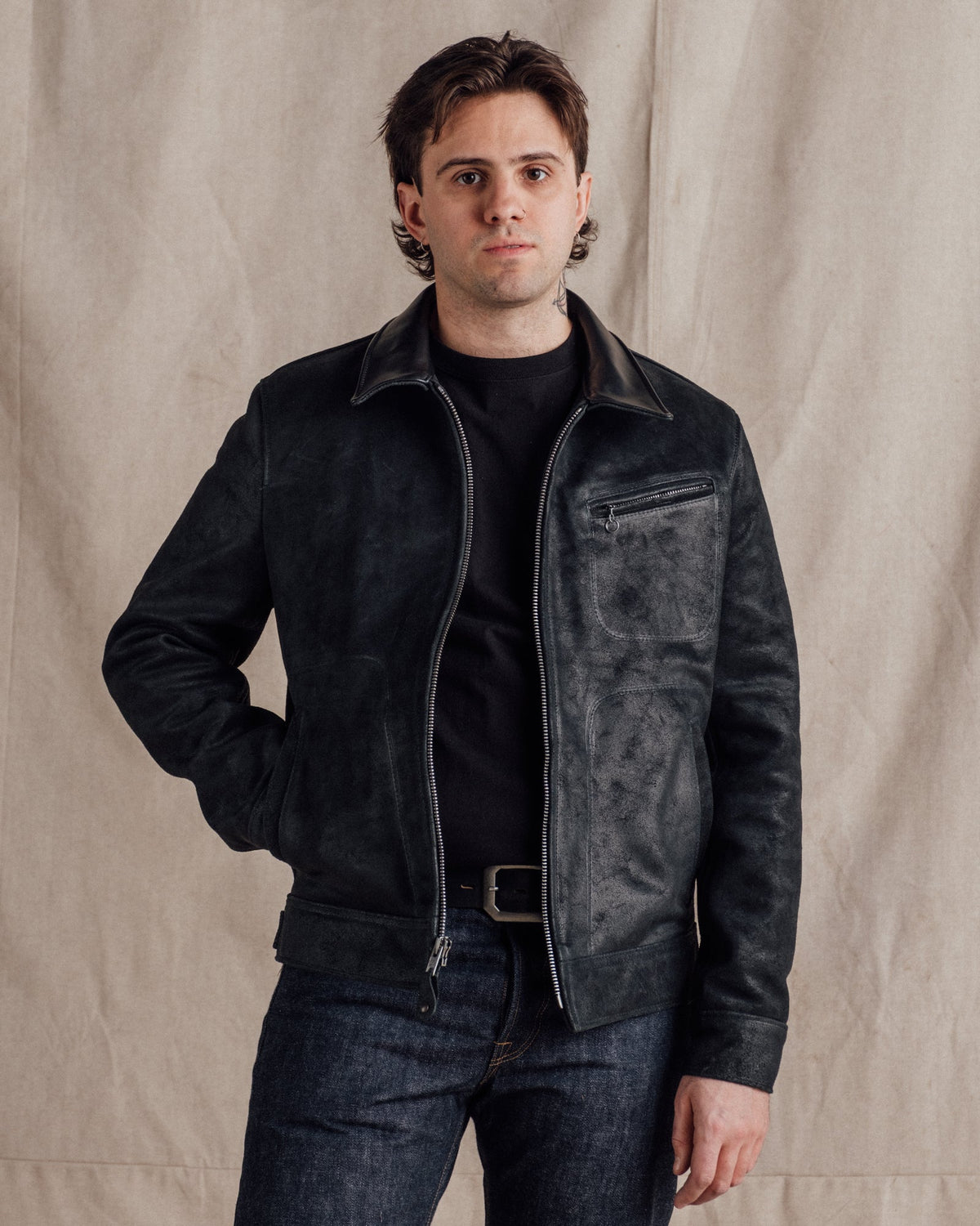 371 Schott N.Y.C. Suede Unlined Delivery Jacket