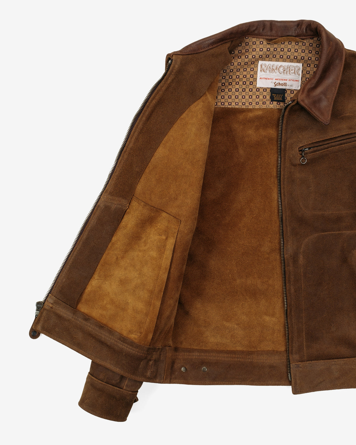 371 Schott N.Y.C. Suede Unlined Delivery Jacket