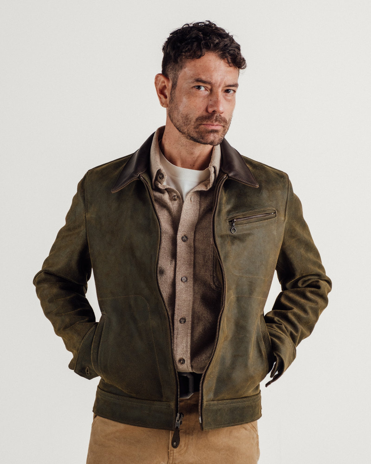 371 Schott N.Y.C. Suede Unlined Delivery Jacket