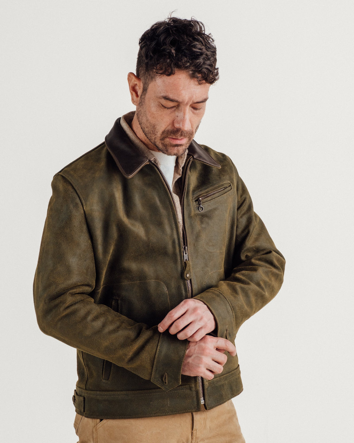 371 Schott N.Y.C. Suede Unlined Delivery Jacket