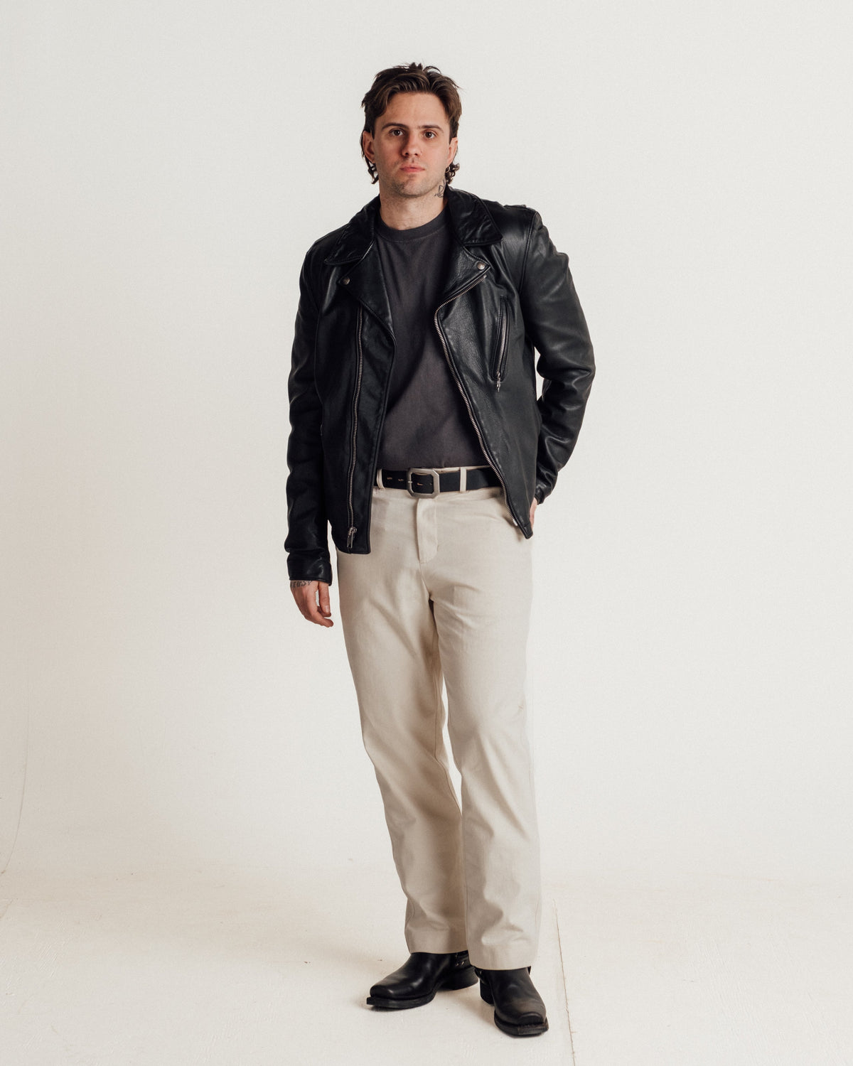 503VN Schott N.Y.C. Hand Vintaged Perfecto® Motorcycle Jacket