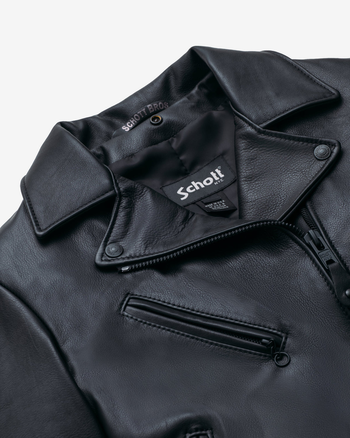 503W Schott N.Y.C. Minimal Cowhide Perfecto® Motorcycle Jacket