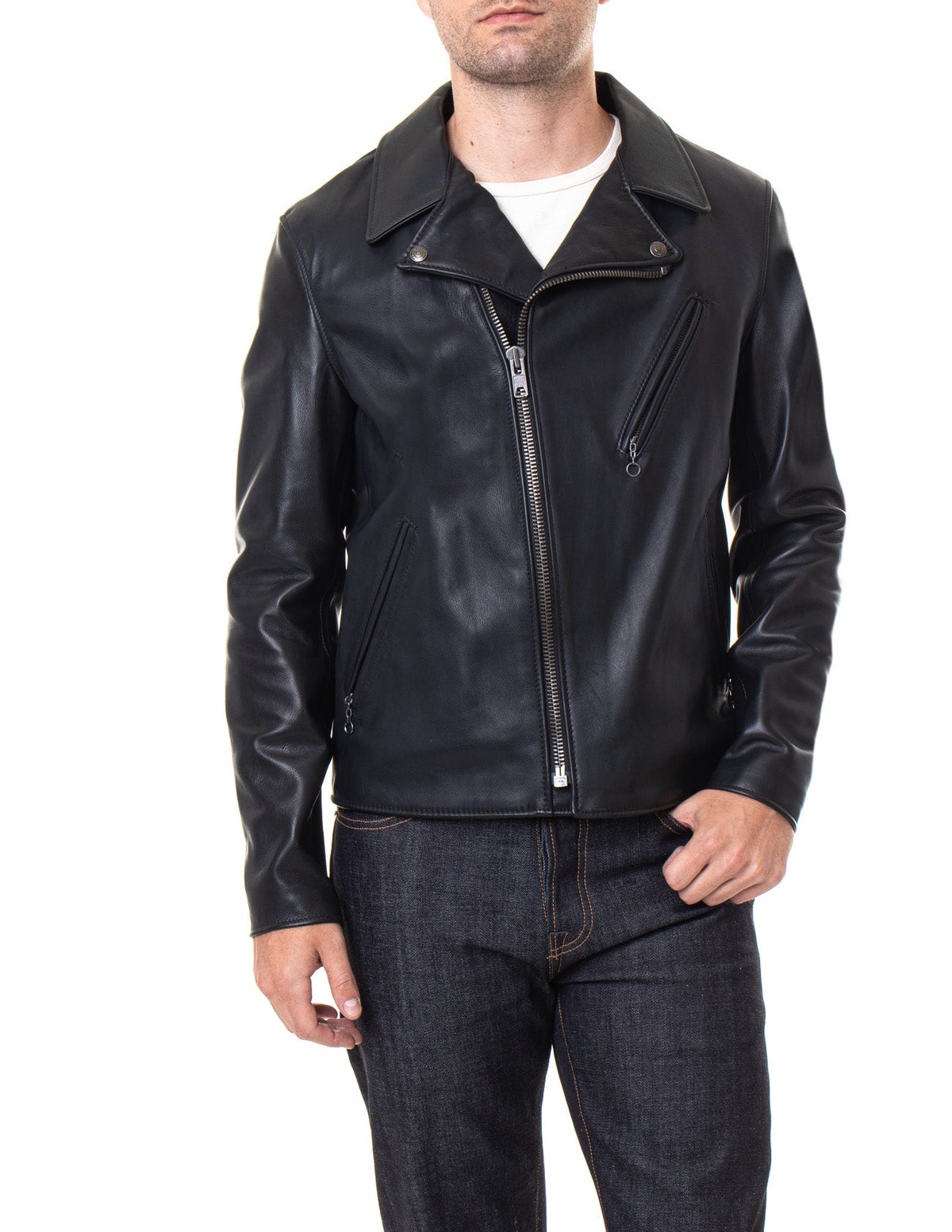 503 Schott N.Y.C. Men's Light Weight Cowhide Motorcycle Jacket