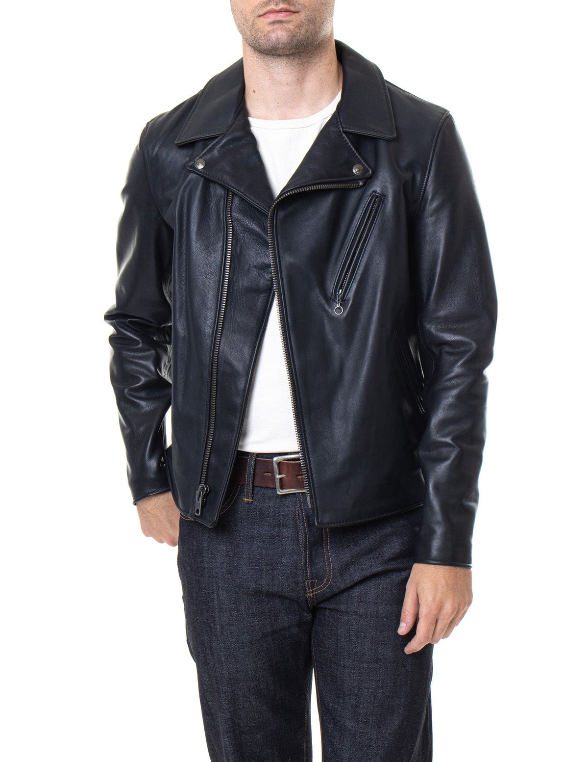 503 Schott N.Y.C. Men's Light Weight Cowhide Motorcycle Jacket
