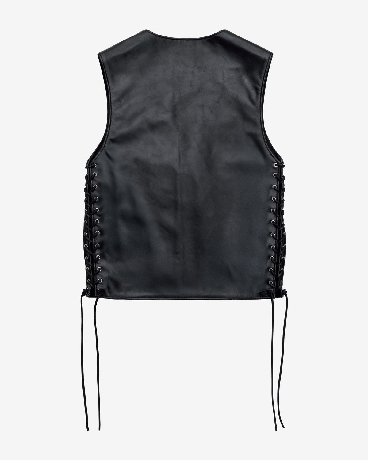 515V Schott N.Y.C. Laced Genuine Pebbled Cowhide Club Vest