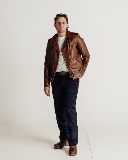519 Schott N.Y.C. Pebbled Cowhide 'One Star' Perfecto® Motorcycle Jacket