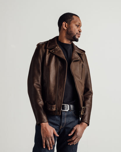 519 Schott N.Y.C. Pebbled Cowhide 'One Star' Perfecto® Motorcycle Jacket