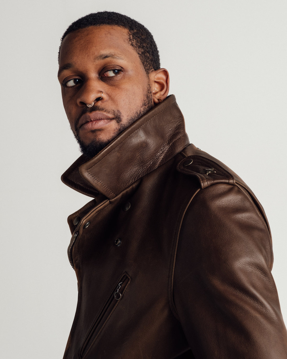519 Schott N.Y.C. Pebbled Cowhide 'One Star' Perfecto® Motorcycle Jacket