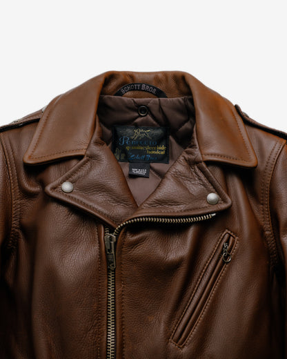519 Schott N.Y.C. Pebbled Cowhide 'One Star' Perfecto® Motorcycle Jacket