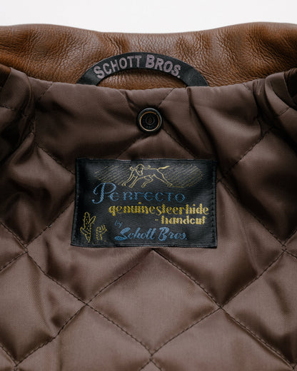 519 Schott N.Y.C. Pebbled Cowhide 'One Star' Perfecto® Motorcycle Jacket