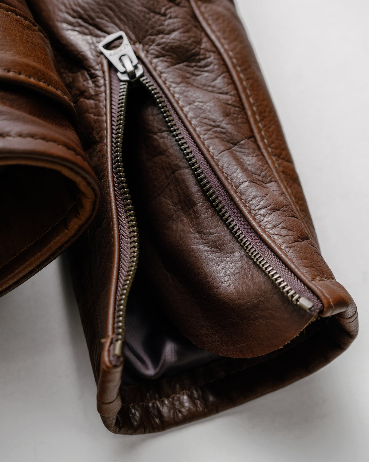 519 Schott N.Y.C. Pebbled Cowhide 'One Star' Perfecto® Motorcycle Jacket