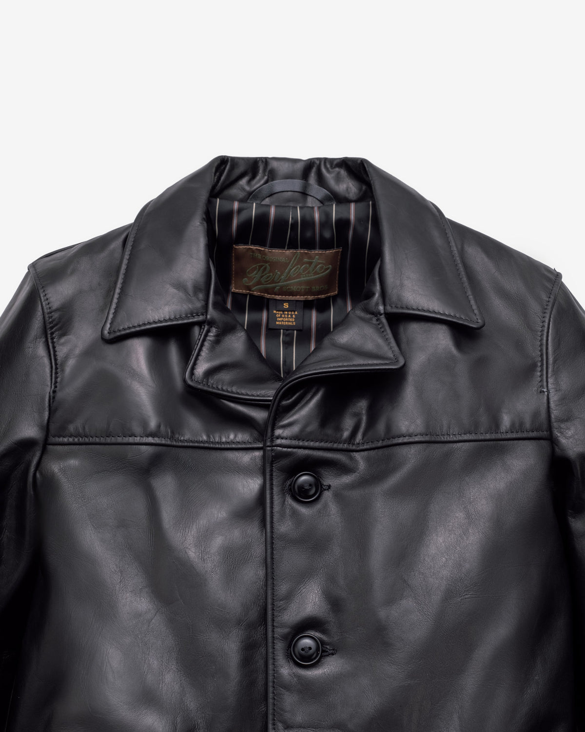 544 Schott N.Y.C. Lightweight Cowhide Car Coat