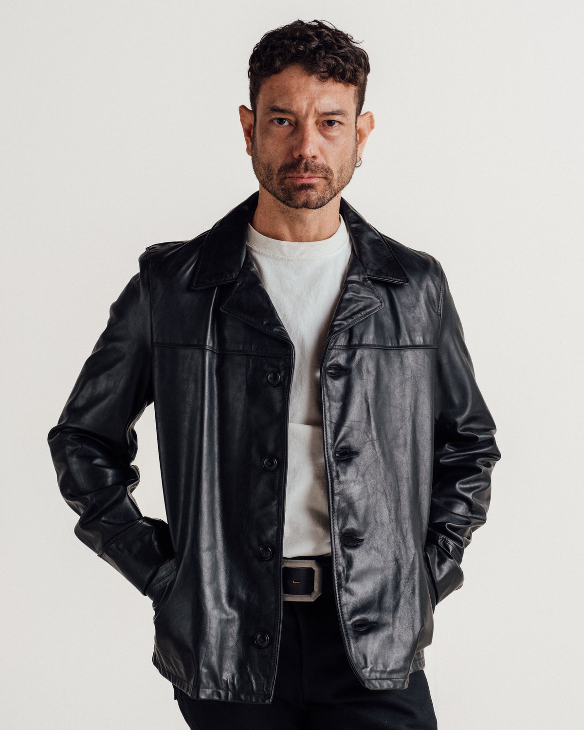 544 Schott N.Y.C. Lightweight Cowhide Car Coat