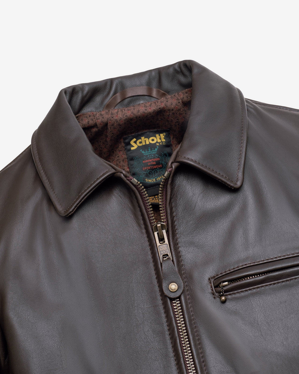 546 Schott N.Y.C. Lightweight Cowhide Delivery Jacket