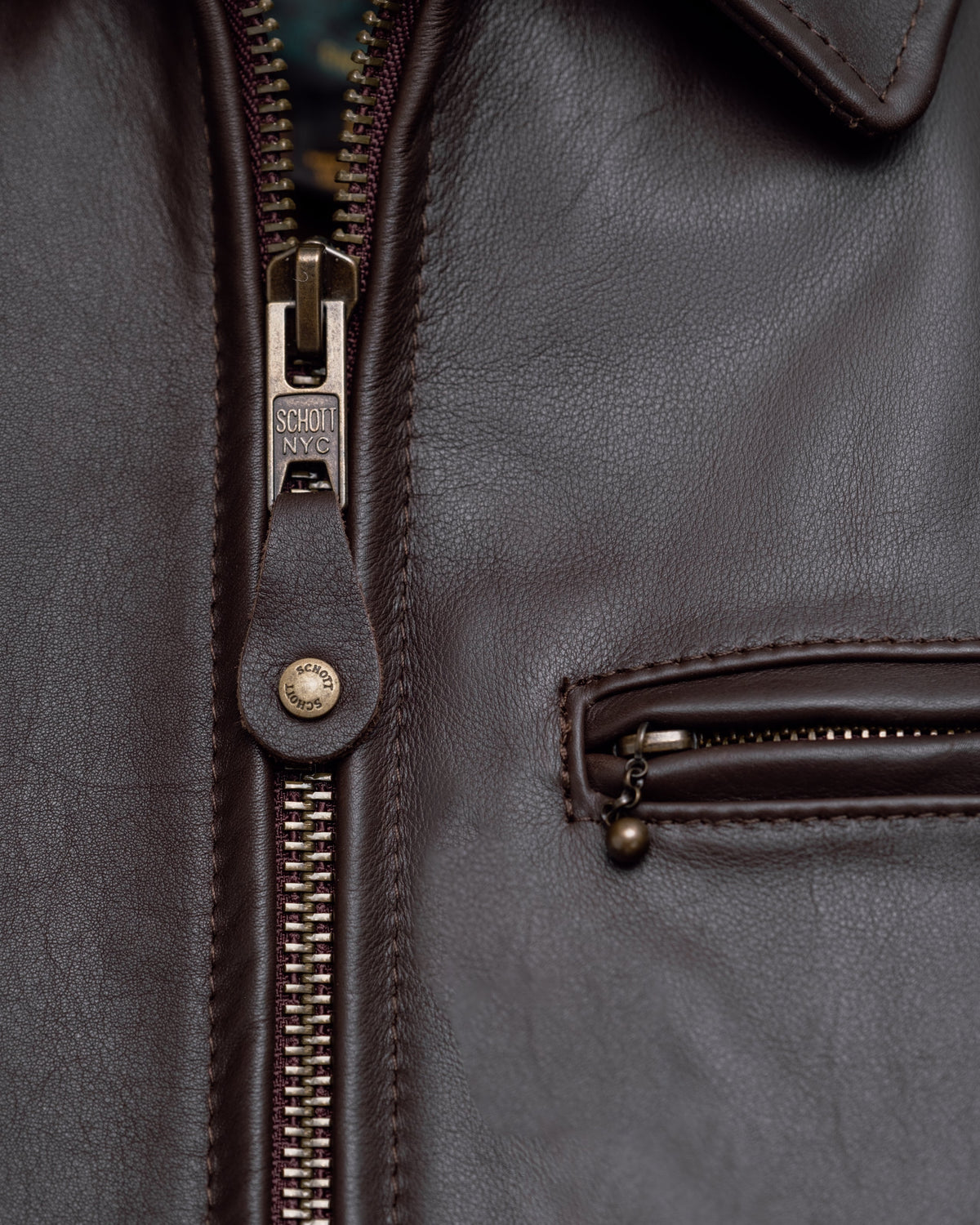 546 Schott N.Y.C. Lightweight Cowhide Delivery Jacket