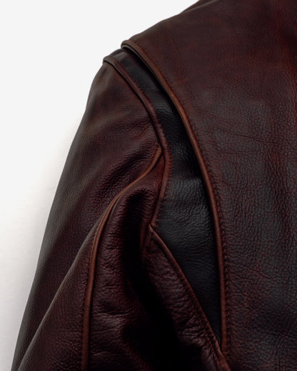 550 Schott N.Y.C. Waxy Pullup Cowhide Cafe Racer Jacket