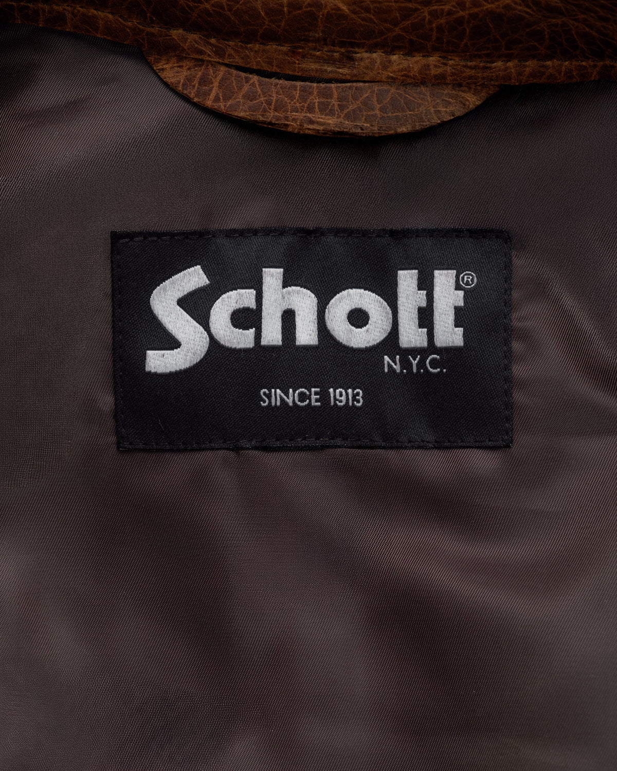 550 Schott N.Y.C. Waxy Pullup Cowhide Cafe Racer Jacket