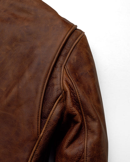 550 Schott N.Y.C. Waxy Pullup Cowhide Cafe Racer Jacket