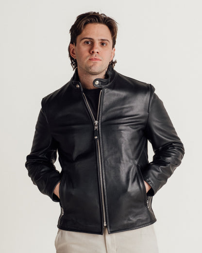 554 Schott N.Y.C. Lightweight Cowhide Cafe Racer Jacket