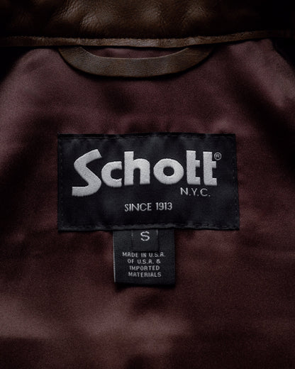 554 Schott N.Y.C. Lightweight Cowhide Cafe Racer Jacket