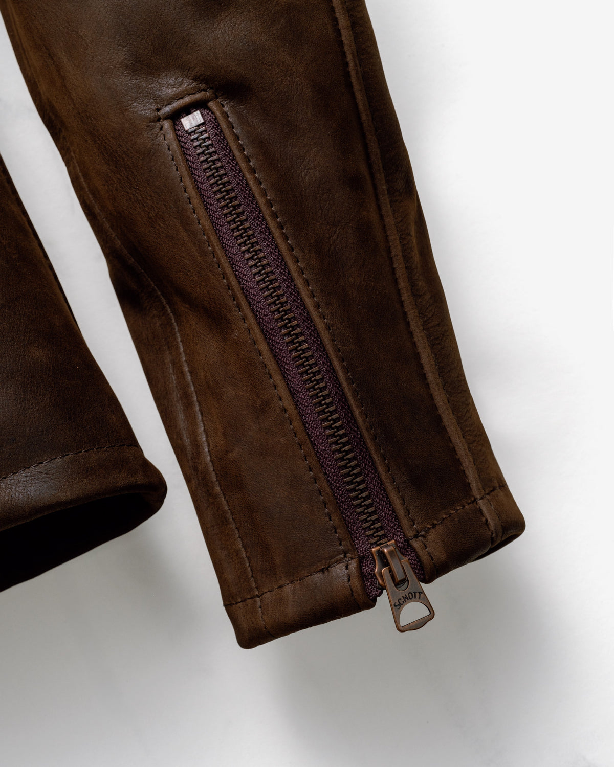 554 Schott N.Y.C. Lightweight Cowhide Cafe Racer Jacket