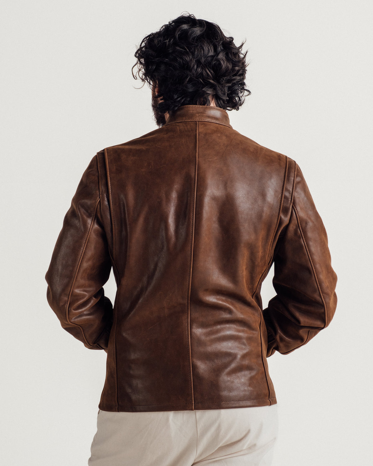 554 Schott N.Y.C. Lightweight Cowhide Cafe Racer Jacket