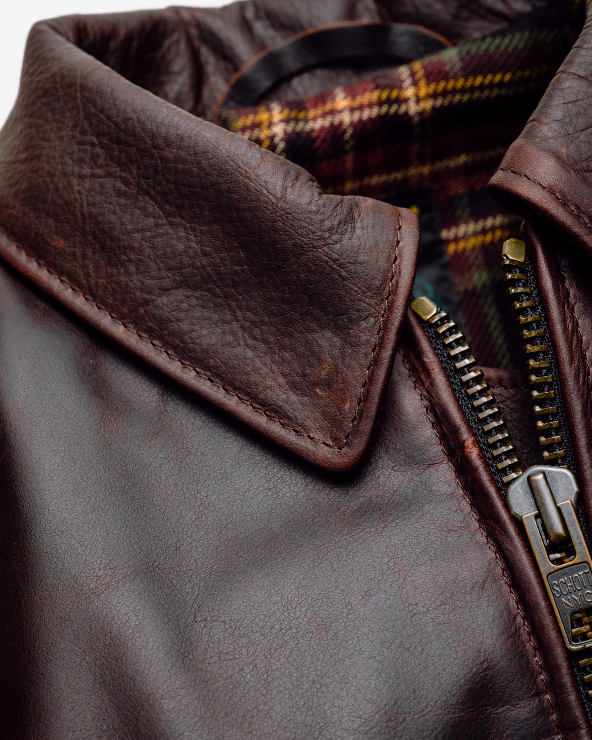 557 Schott N.Y.C. Waxy Pullup Cowhide Delivery Jacket