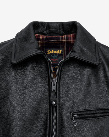 562 Schott N.Y.C. Natural Pebbled Cowhide Weekender Jacket