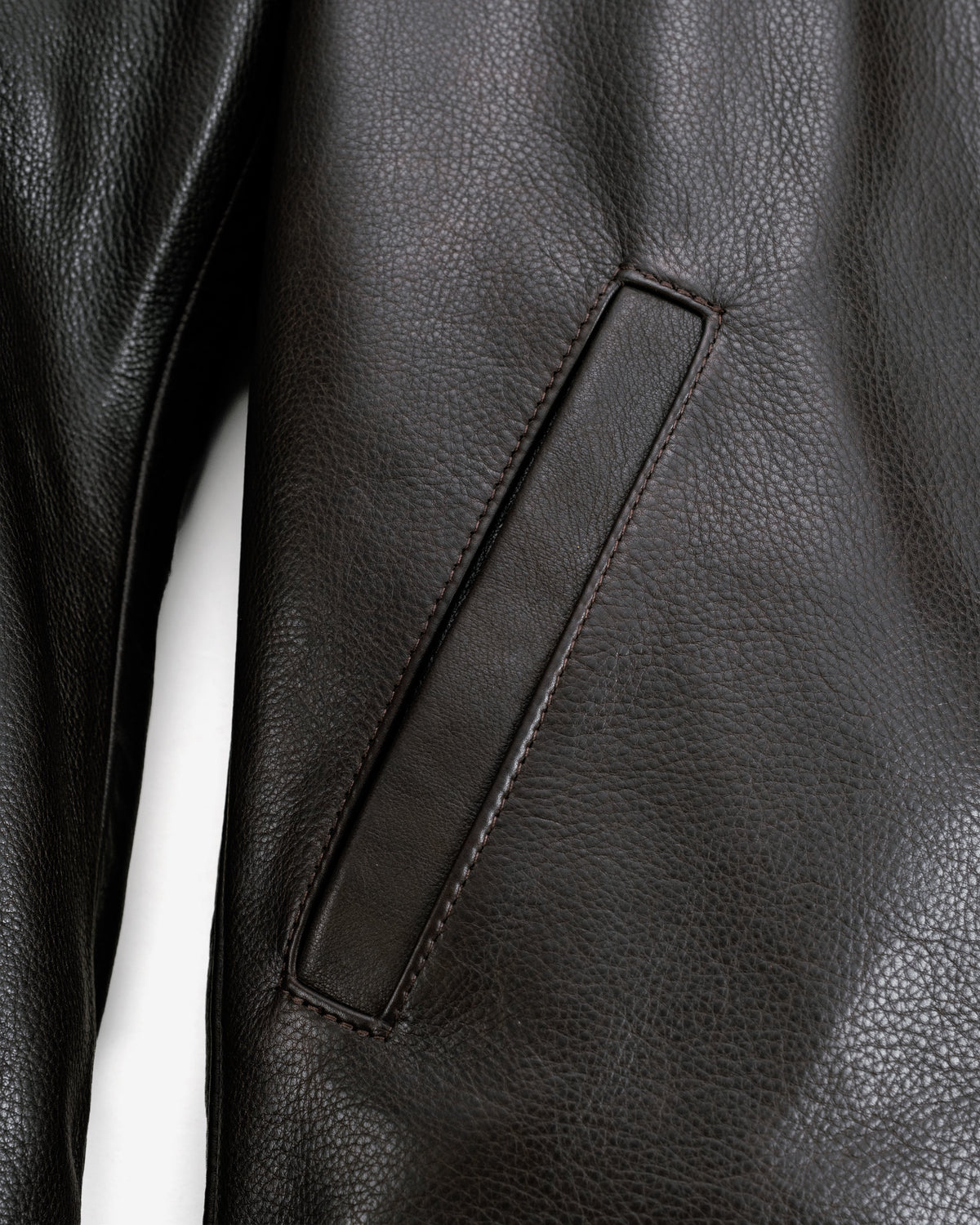 562 Schott N.Y.C. Natural Pebbled Cowhide Weekender Jacket