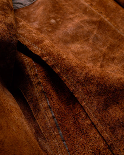 581 Schott N.Y.C. Oiled Lightweight Unlined Nubuck Cafe Racer Jacket