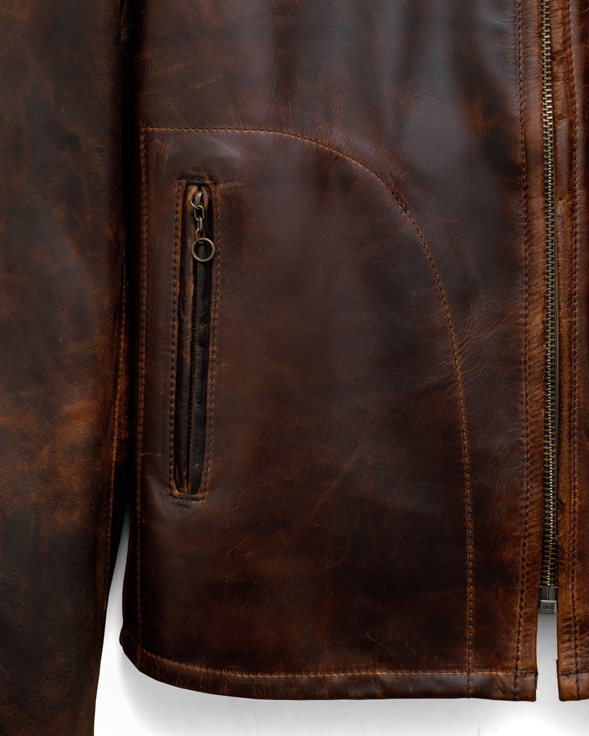 581 Schott N.Y.C. Oiled Lightweight Unlined Nubuck Cafe Racer Jacket