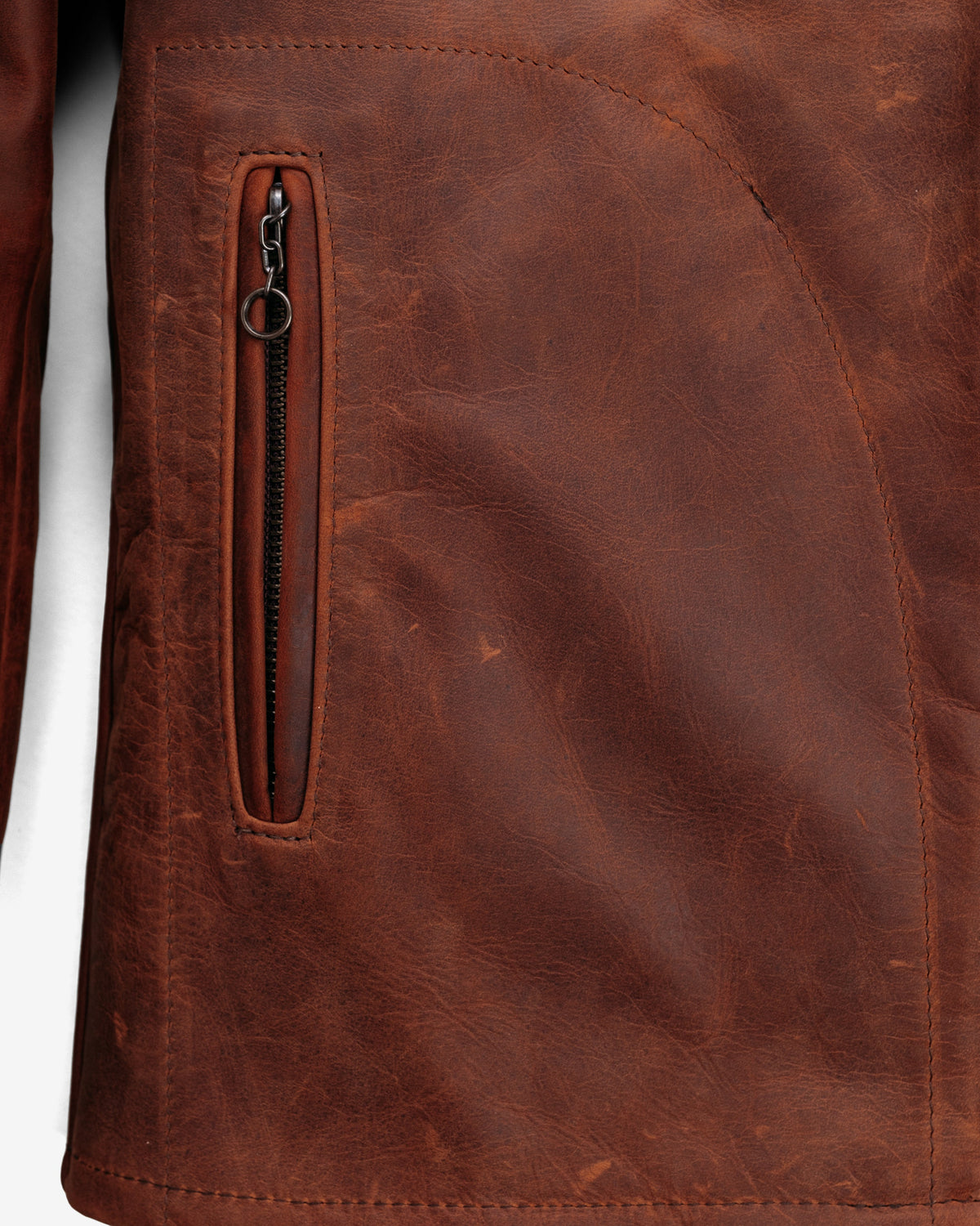 581 Schott N.Y.C. Oiled Lightweight Unlined Nubuck Cafe Racer Jacket