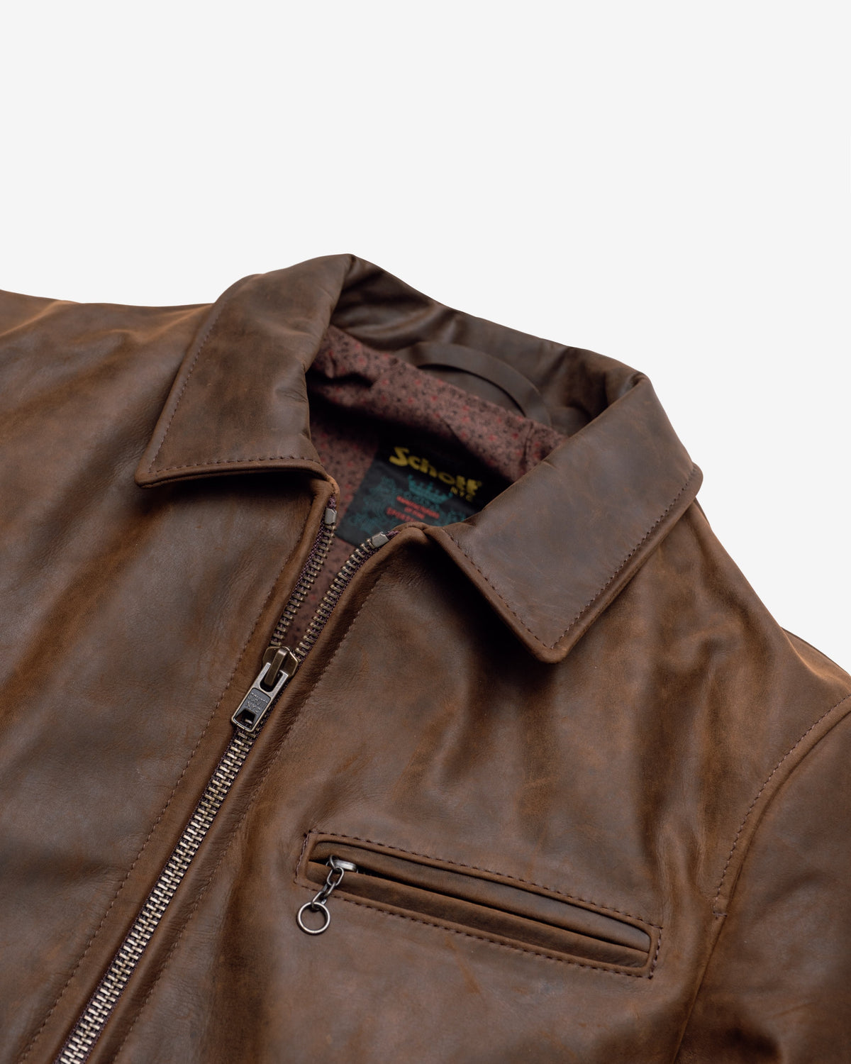 592 Schott N.Y.C. Lightweight Cowhide Trucker Jacket