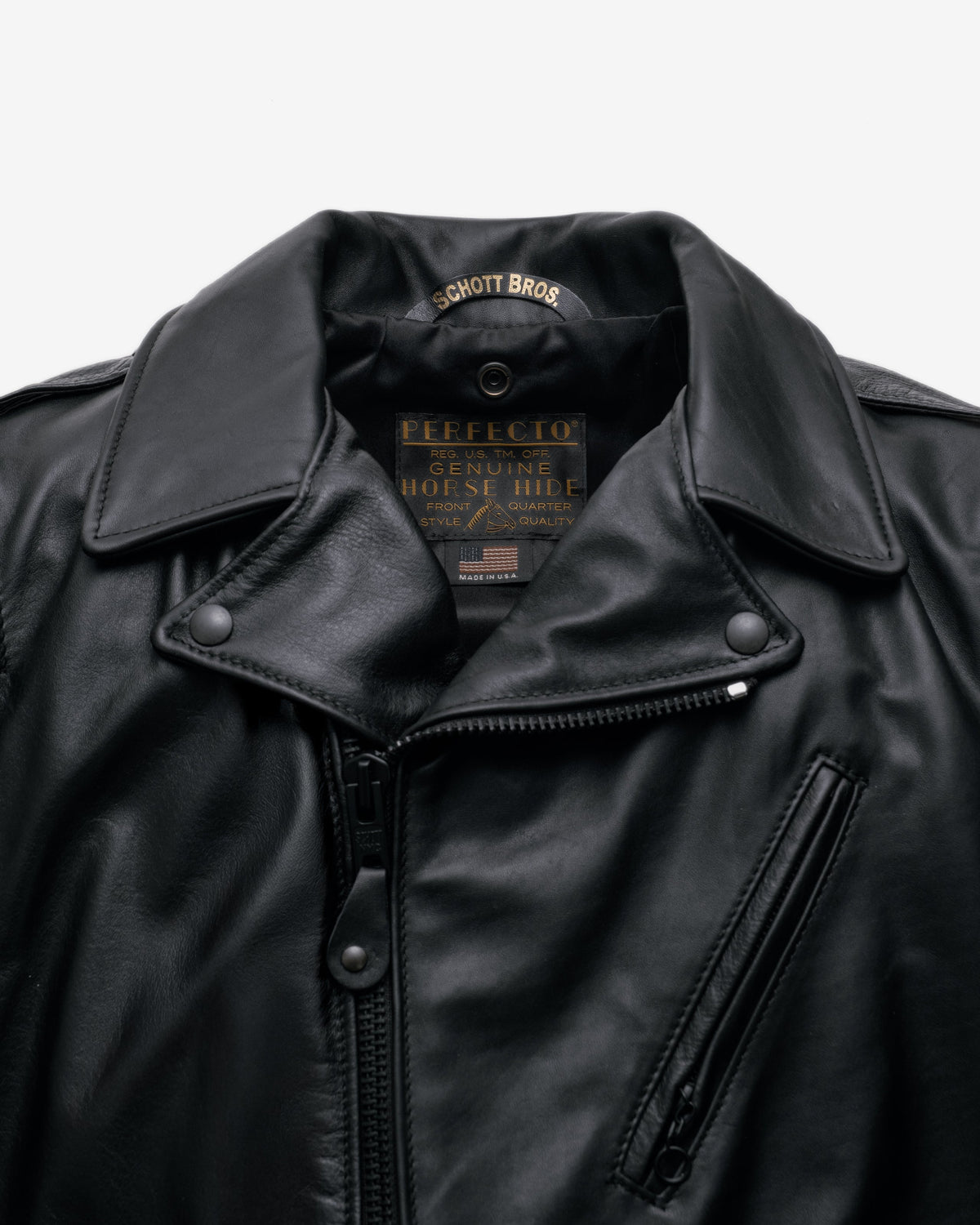 613MO Schott N.Y.C. Soft Horween Horsehide Perfecto® Motorcycle Jacket