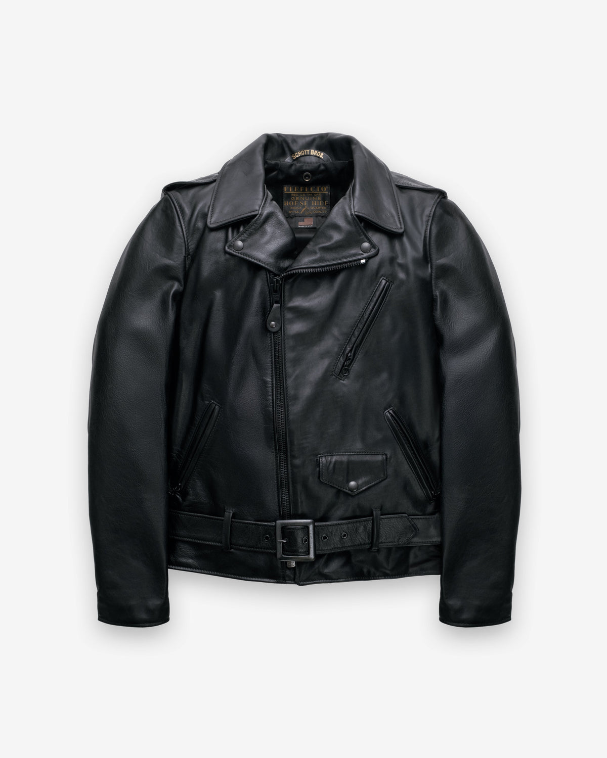 613MO Schott N.Y.C. Soft Horween Horsehide Perfecto® Motorcycle Jacket