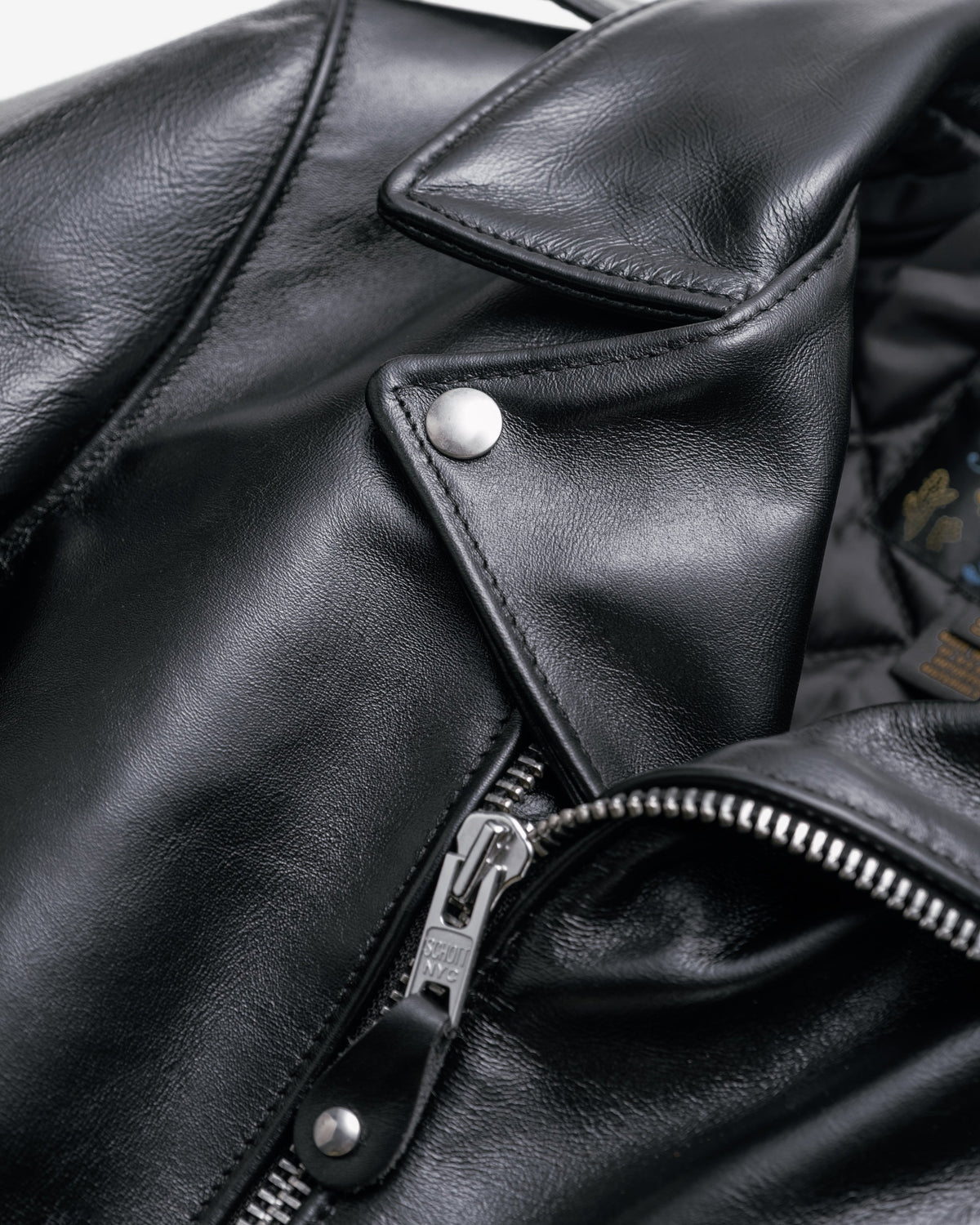 613SH Schott N.Y.C. Slim Horsehide 'One Star' Perfecto® Motorcycle Jacket