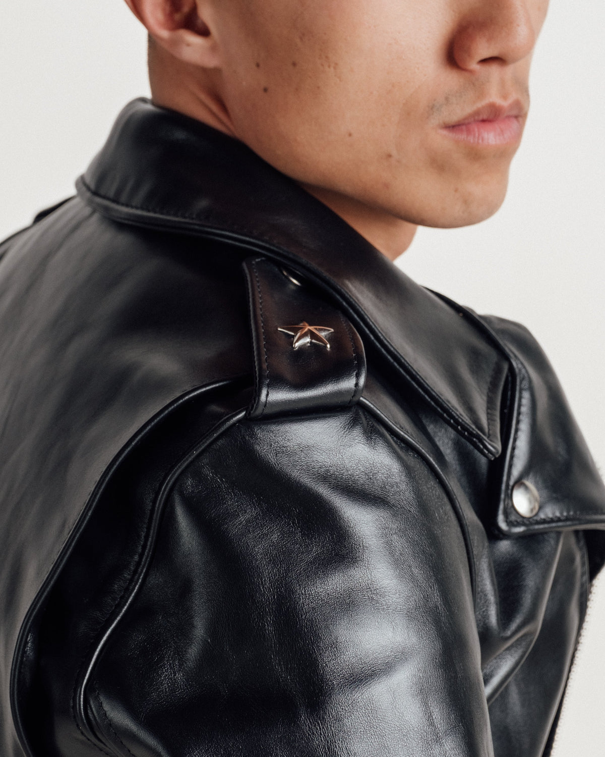 613SH Schott N.Y.C. Slim Horsehide 'One Star' Perfecto® Motorcycle Jacket