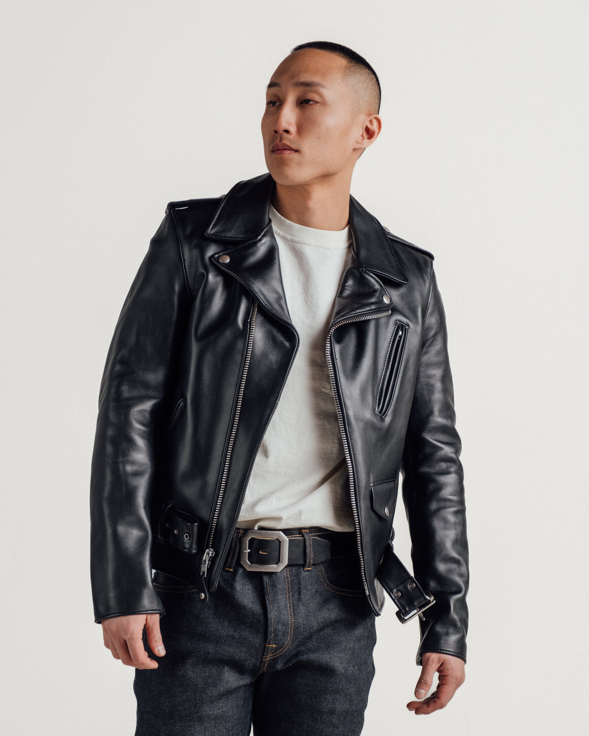 613S Schott N.Y.C. Slim 'One Star' Perfecto® Motorcycle Jacket