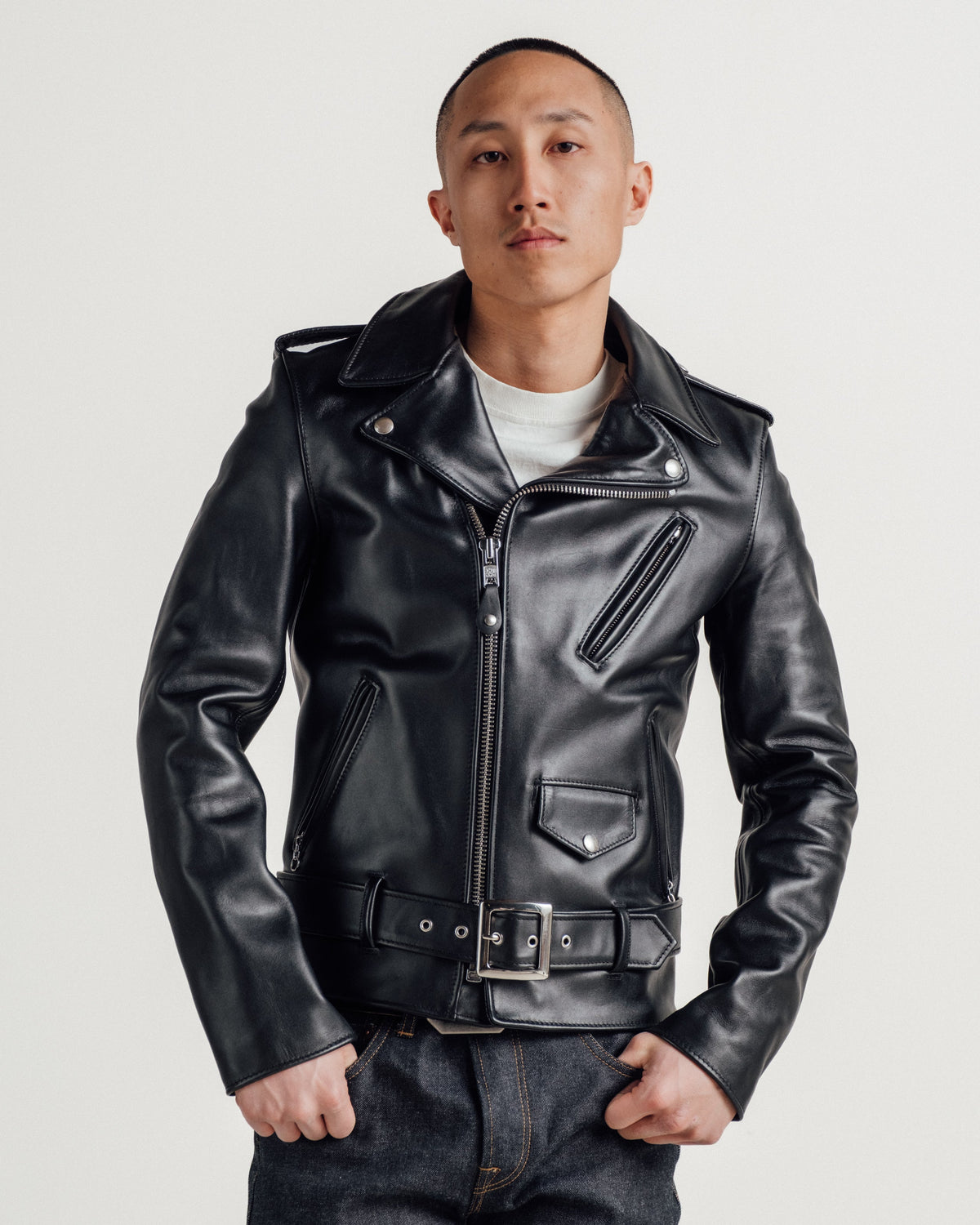 613S Schott N.Y.C. Slim 'One Star' Perfecto® Motorcycle Jacket