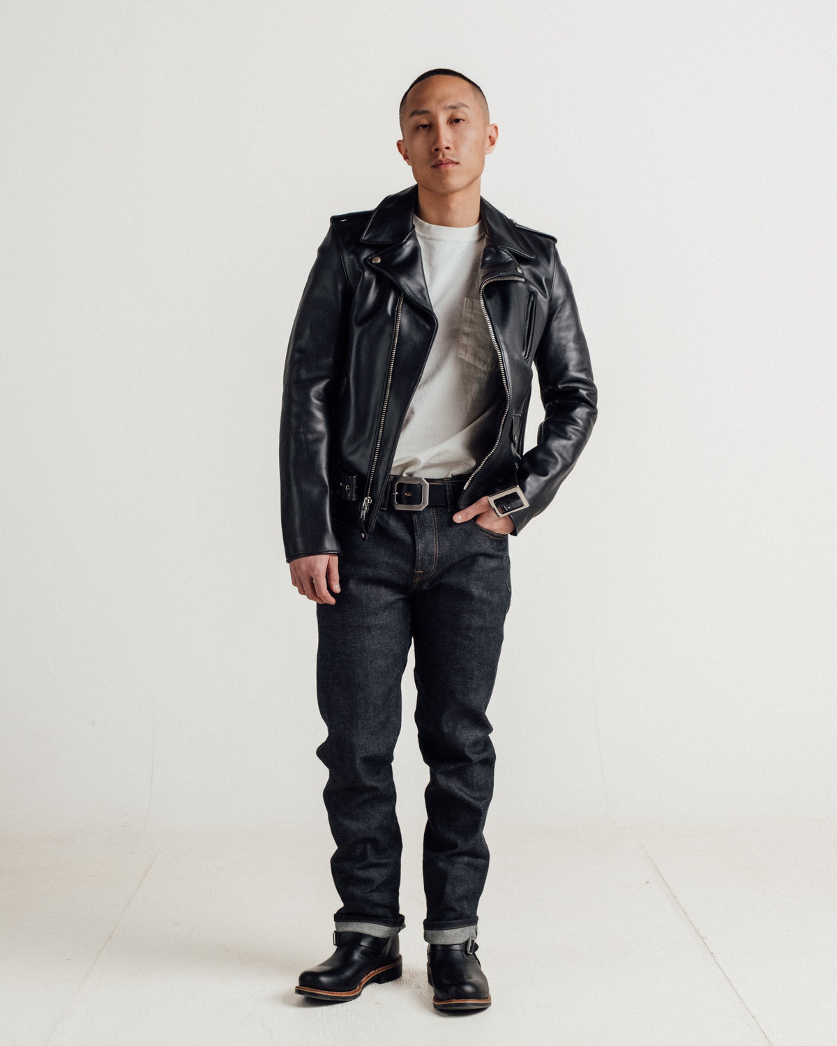 613S Schott N.Y.C. Slim 'One Star' Perfecto® Motorcycle Jacket