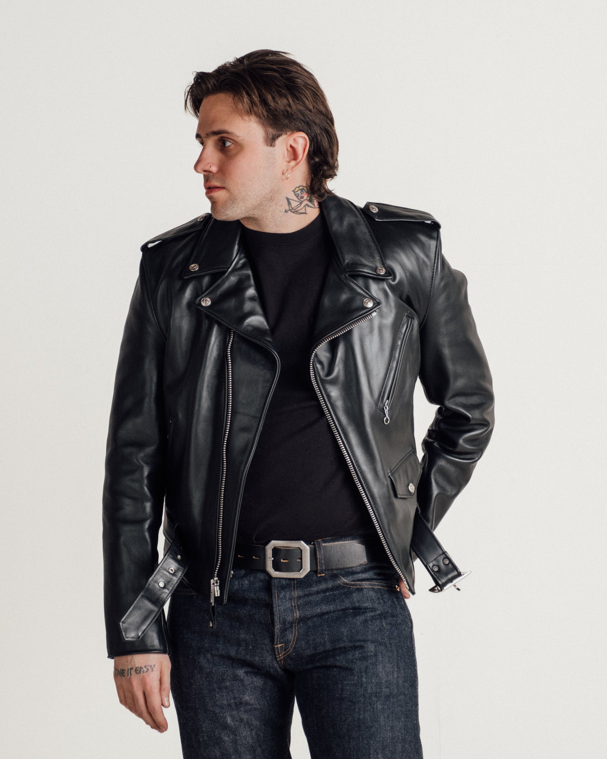 618 Schott N.Y.C. Steerhide Perfecto Leather Motorcycle Jacket