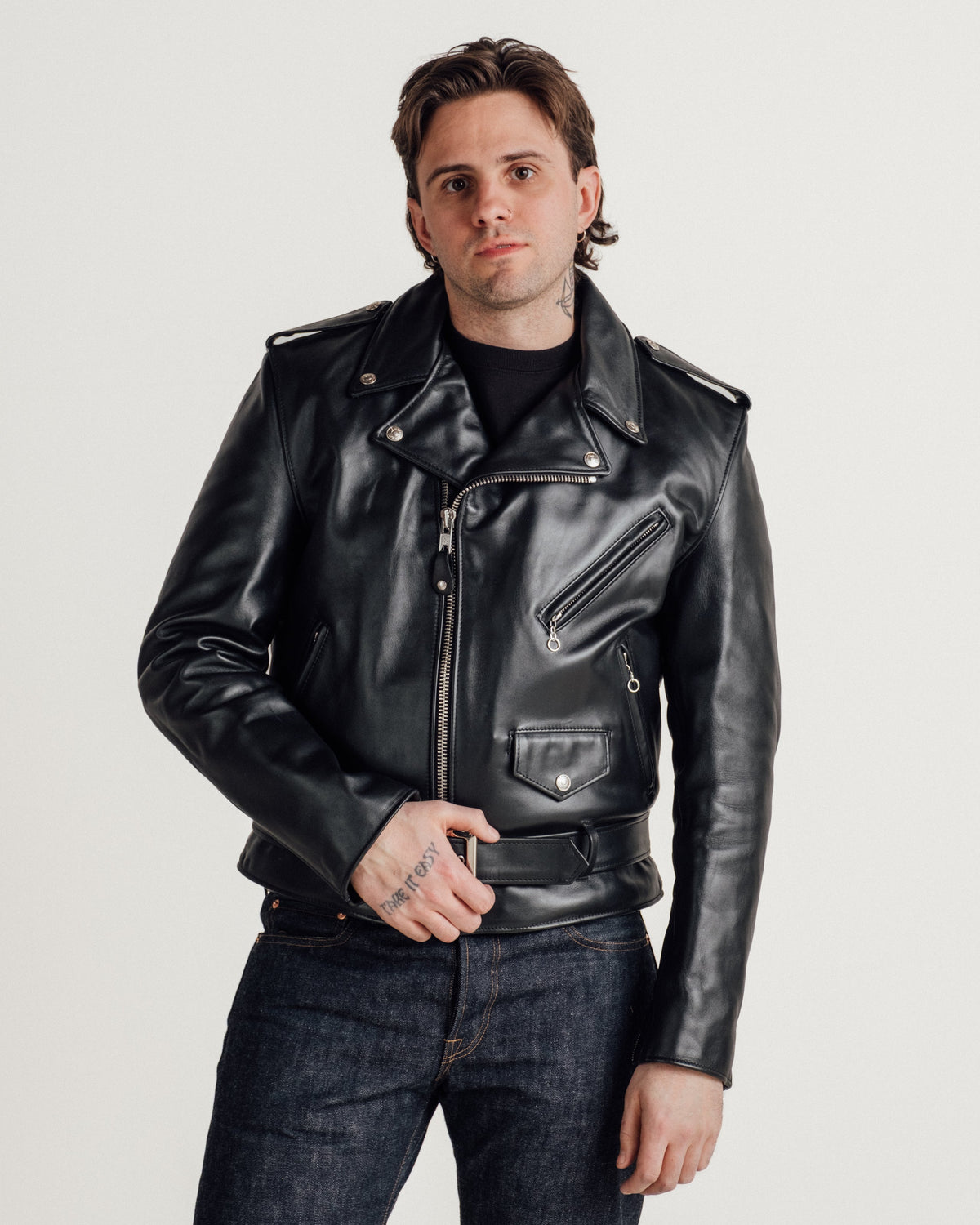 618 Schott N.Y.C. Steerhide Perfecto Leather Motorcycle Jacket