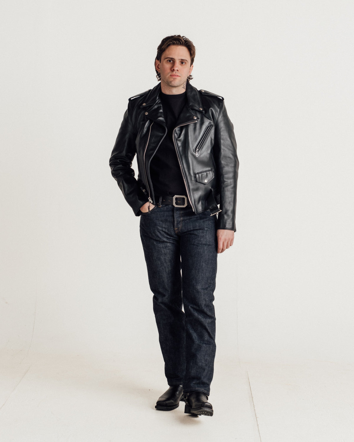 618 Schott N.Y.C. Steerhide Perfecto Leather Motorcycle Jacket