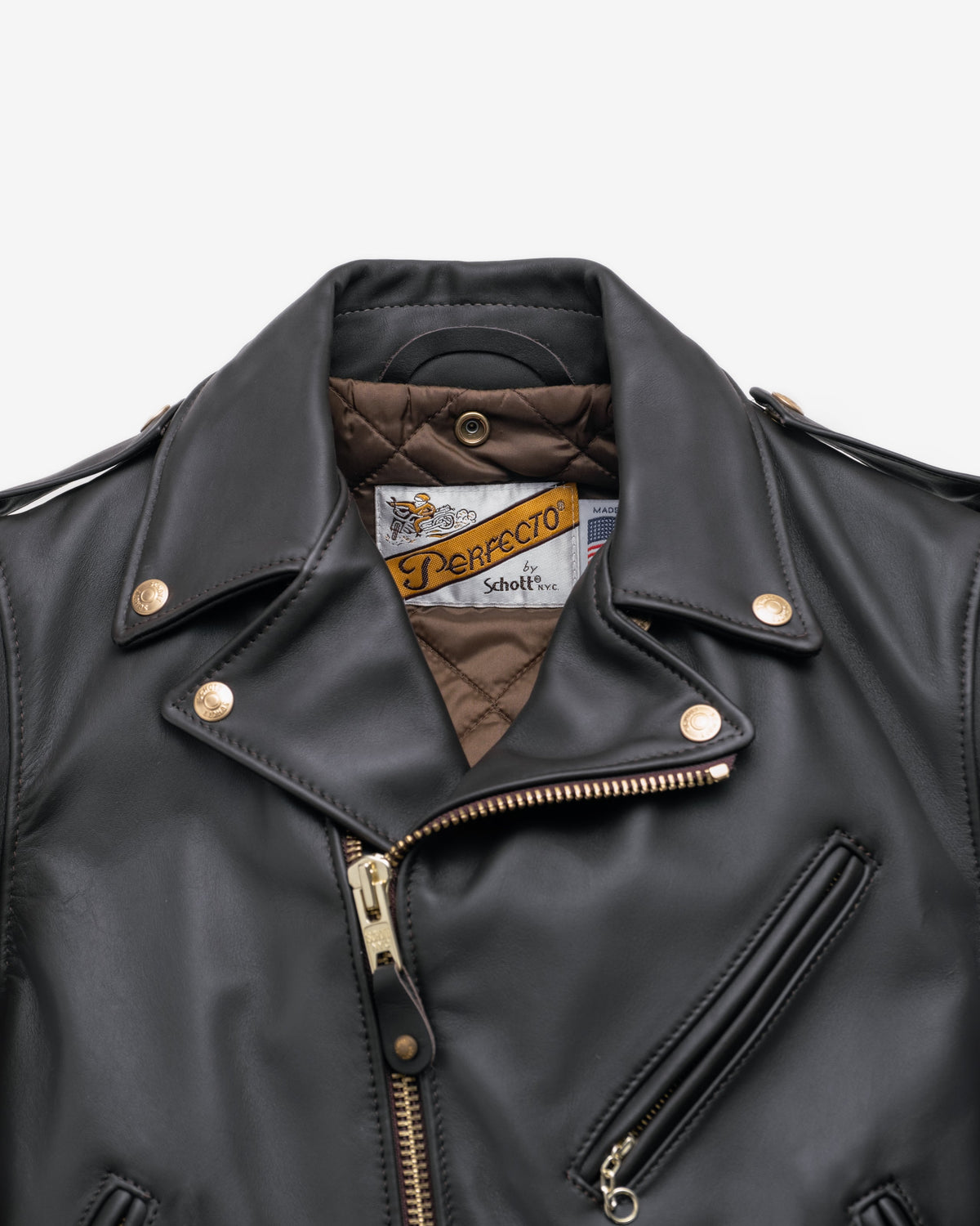 618 Schott N.Y.C. Steerhide Perfecto Leather Motorcycle Jacket