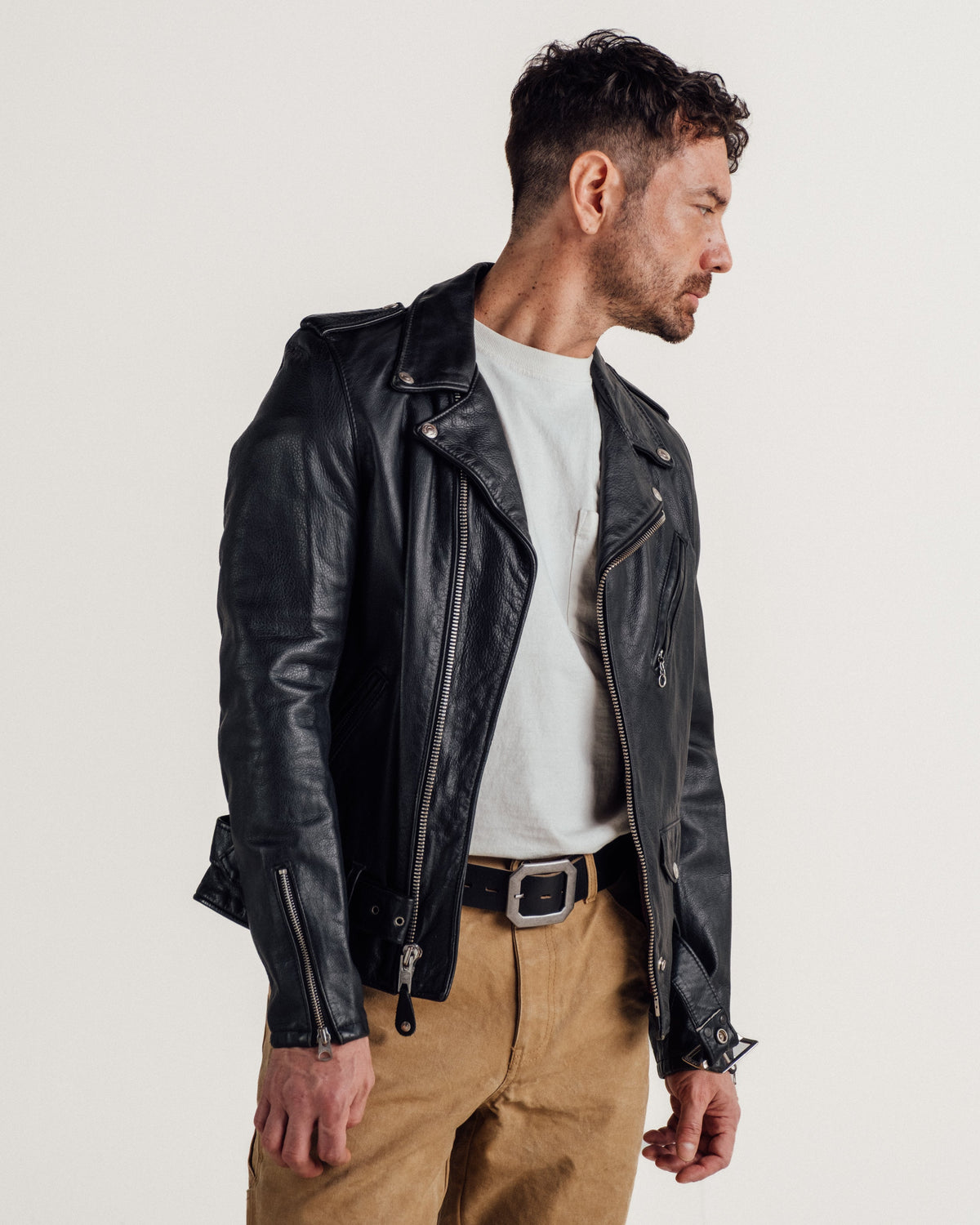 626VN Schott N.Y.C. Vintaged Lightweight Perfecto® Motorcycle Jacket