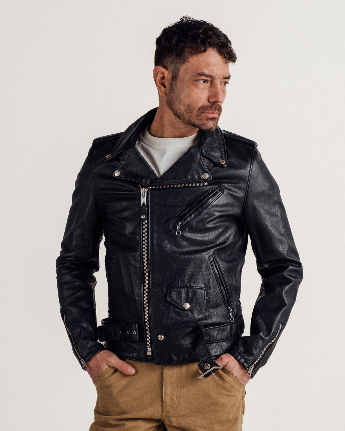 626VN Schott N.Y.C. Vintaged Lightweight Perfecto® Motorcycle Jacket